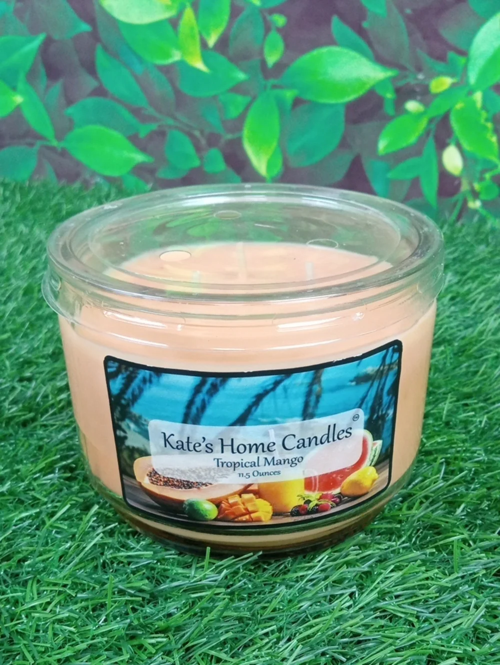 ⛱️🍒 Kate's Home Tropical Mango Scented Candle
